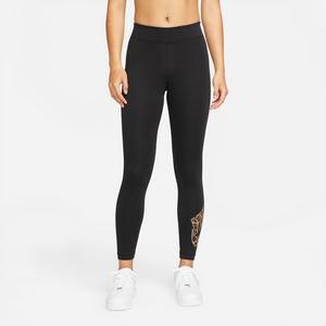 Nike Women's Sportswear Printed Leggings-Black